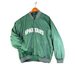 Michigan State Spartans Steve & Barry’s‎ Bomber Jacket Vintage Mens 2XL NCAA